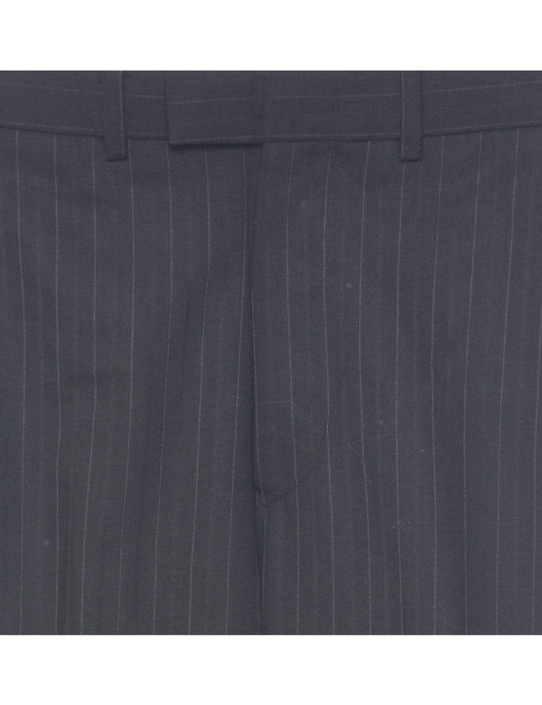 Wool Pinstriped Trousers - W30 L29