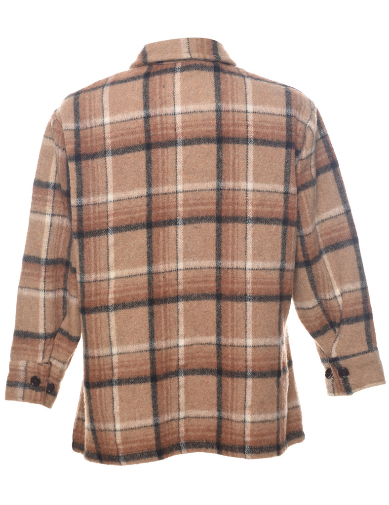 Wool Sears Checked Shirt - M