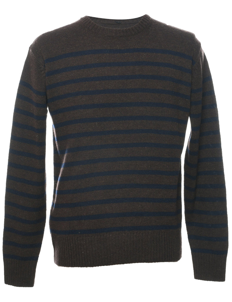 Wool Striped Jumper - L