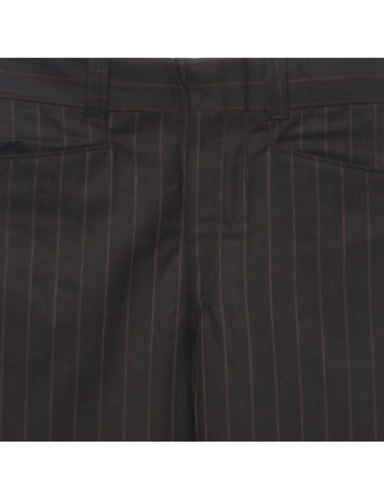 Wool Striped Pattern Trousers - W31 L32