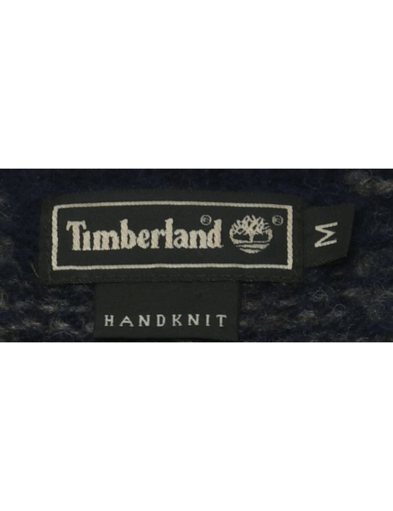 Wool Timberland Checked Jumper - M