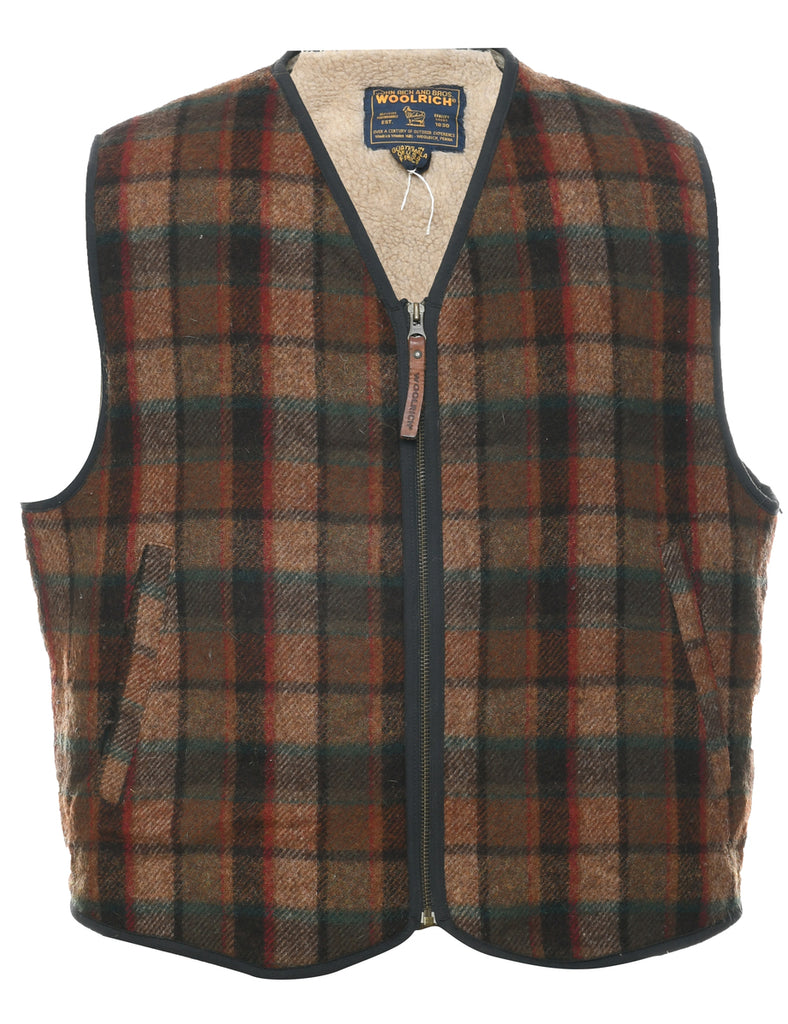 Woolrich Checked Waistcoat - L