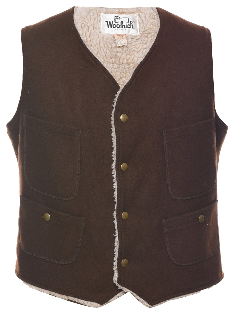 Woolrich Dark Brown Waistcoat - M