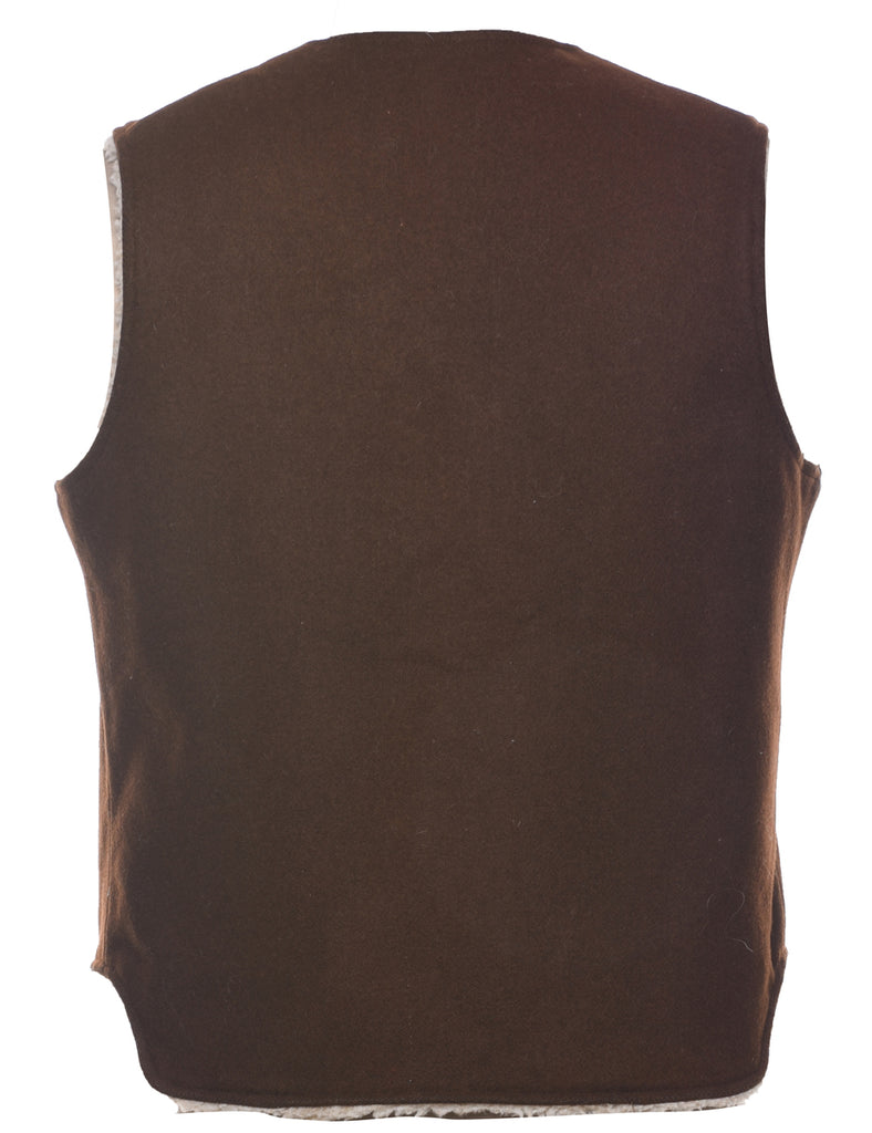 Woolrich Dark Brown Waistcoat - M