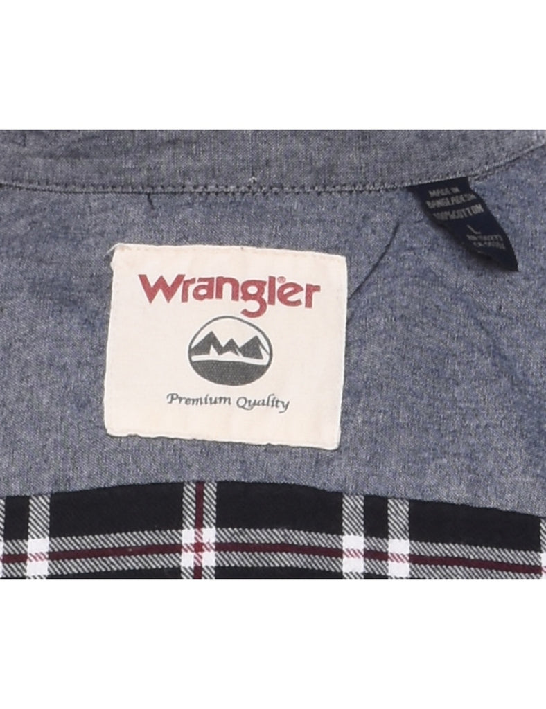 Wrangler Black & White Classic Checked Shirt - L