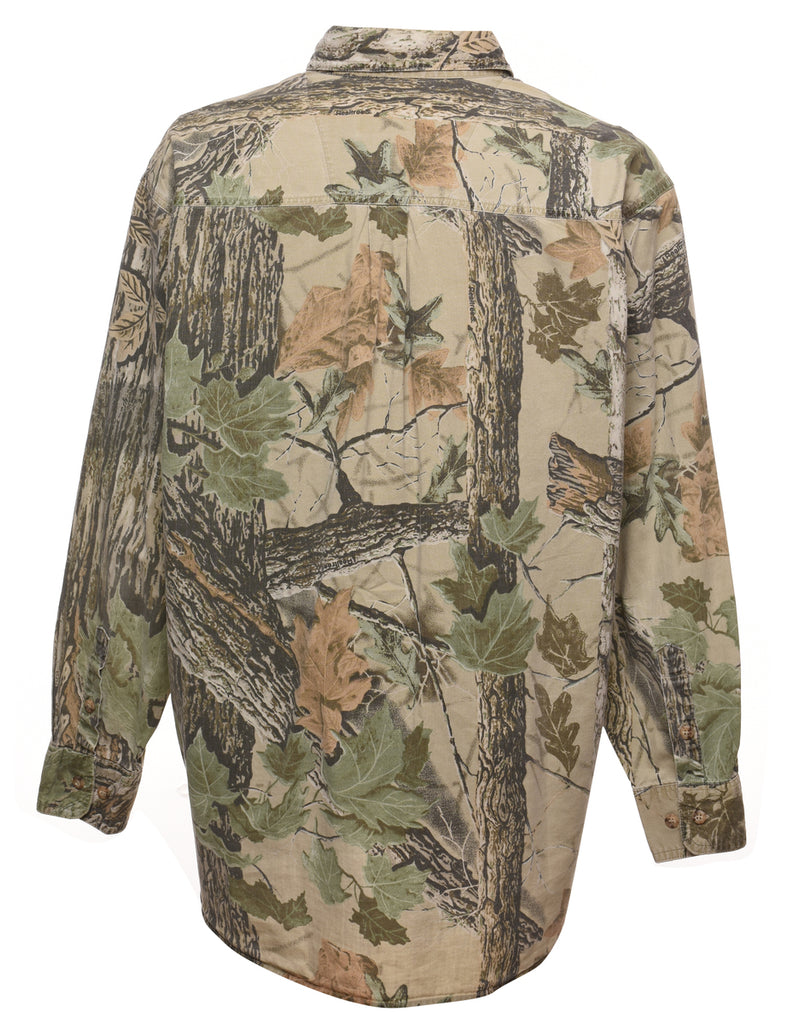 Wrangler Camouflage Design Long Sleeve Shirt - XL