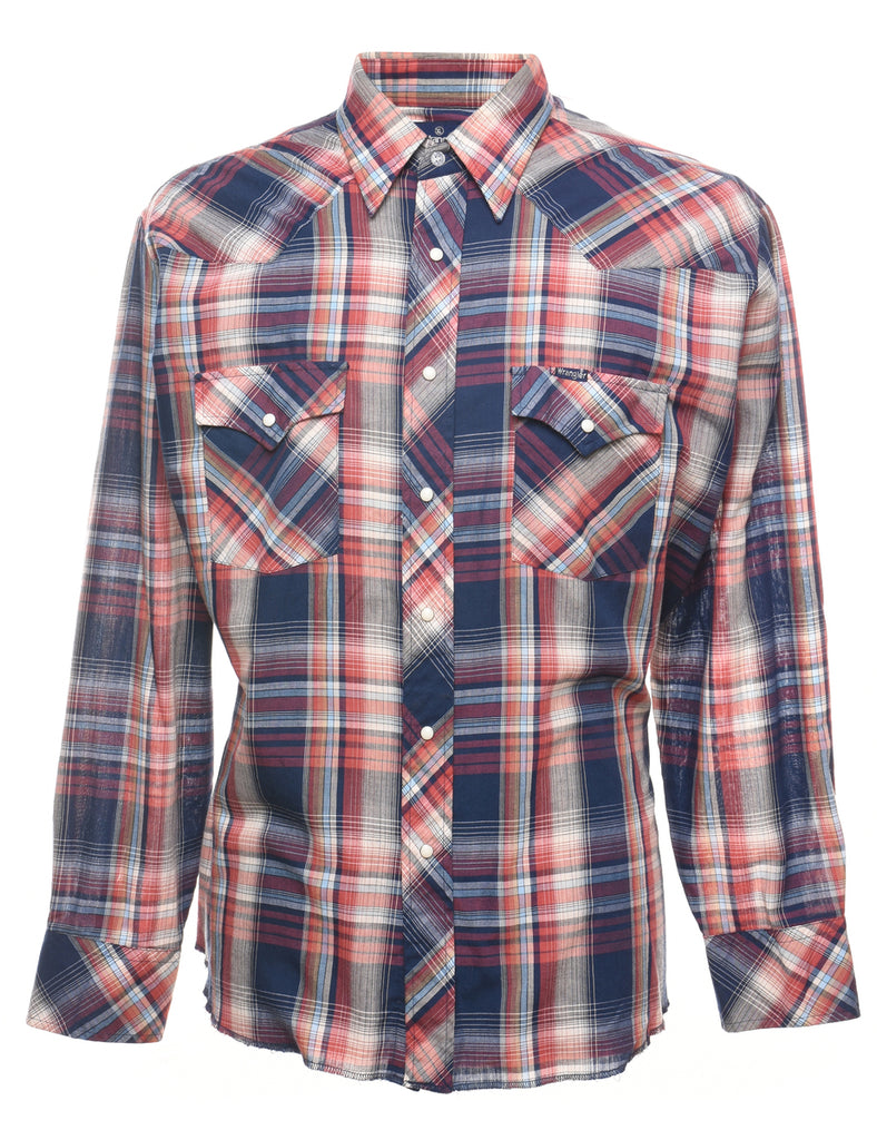 Wrangler Checked Western Multi-Colour Shirt - XL