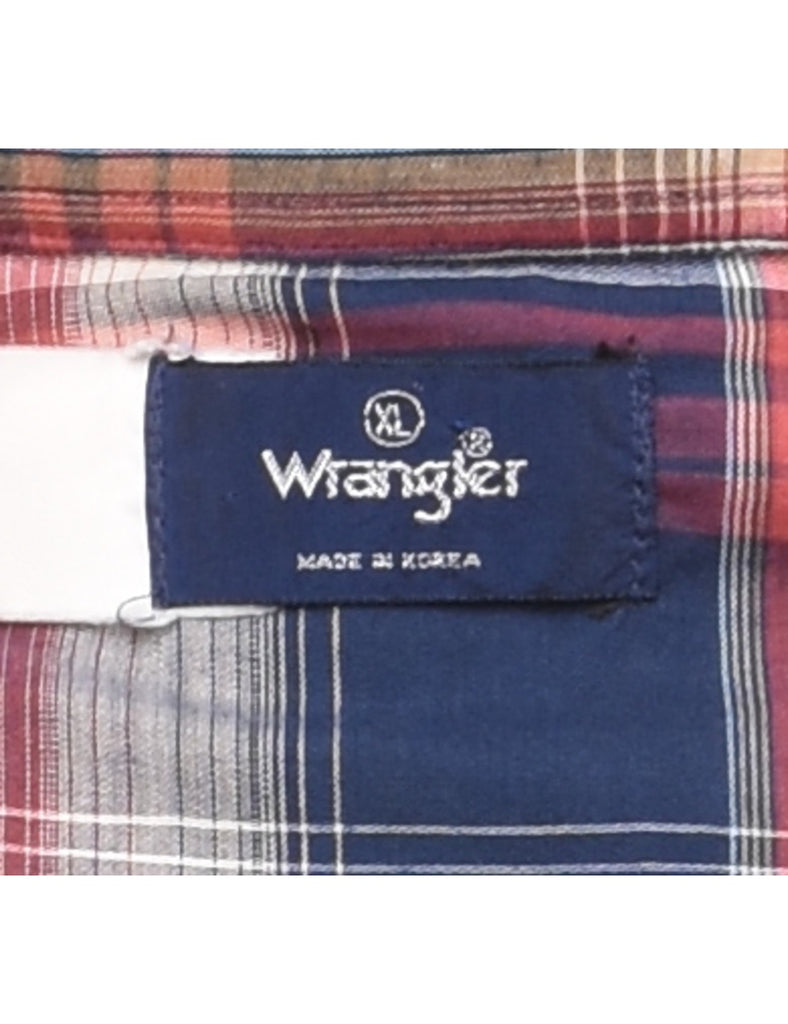 Wrangler Checked Western Multi-Colour Shirt - XL