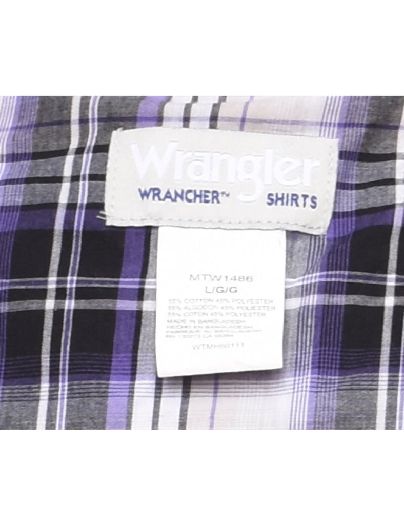 Wrangler Checked Western Shirt - L