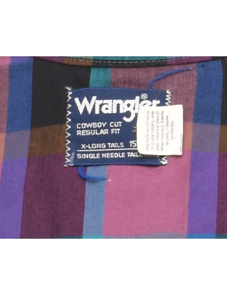 Wrangler Checked Western Shirt - M