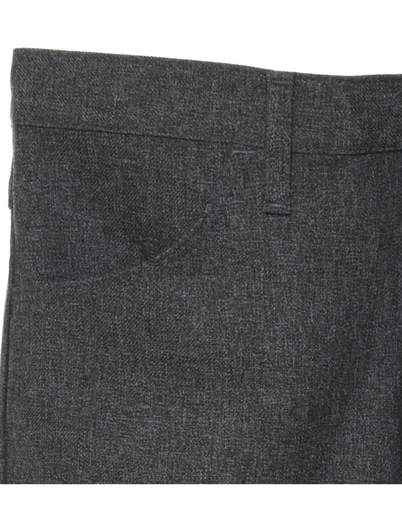 Wrangler Dark Grey Straight-Fit Trousers - W36 L34