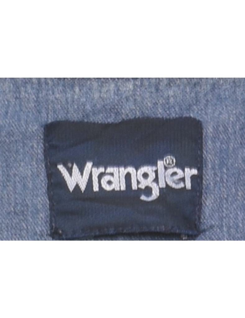 Wrangler Medium Wash Denim Shirt - M