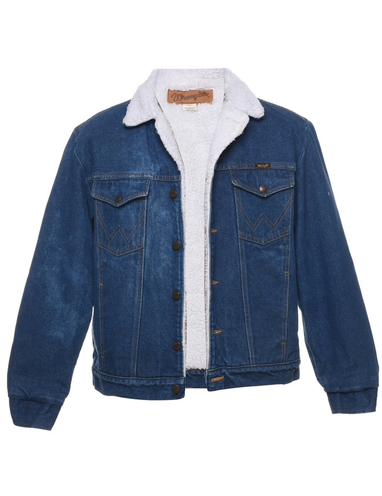 Wrangler Shearling Denim Jacket - M