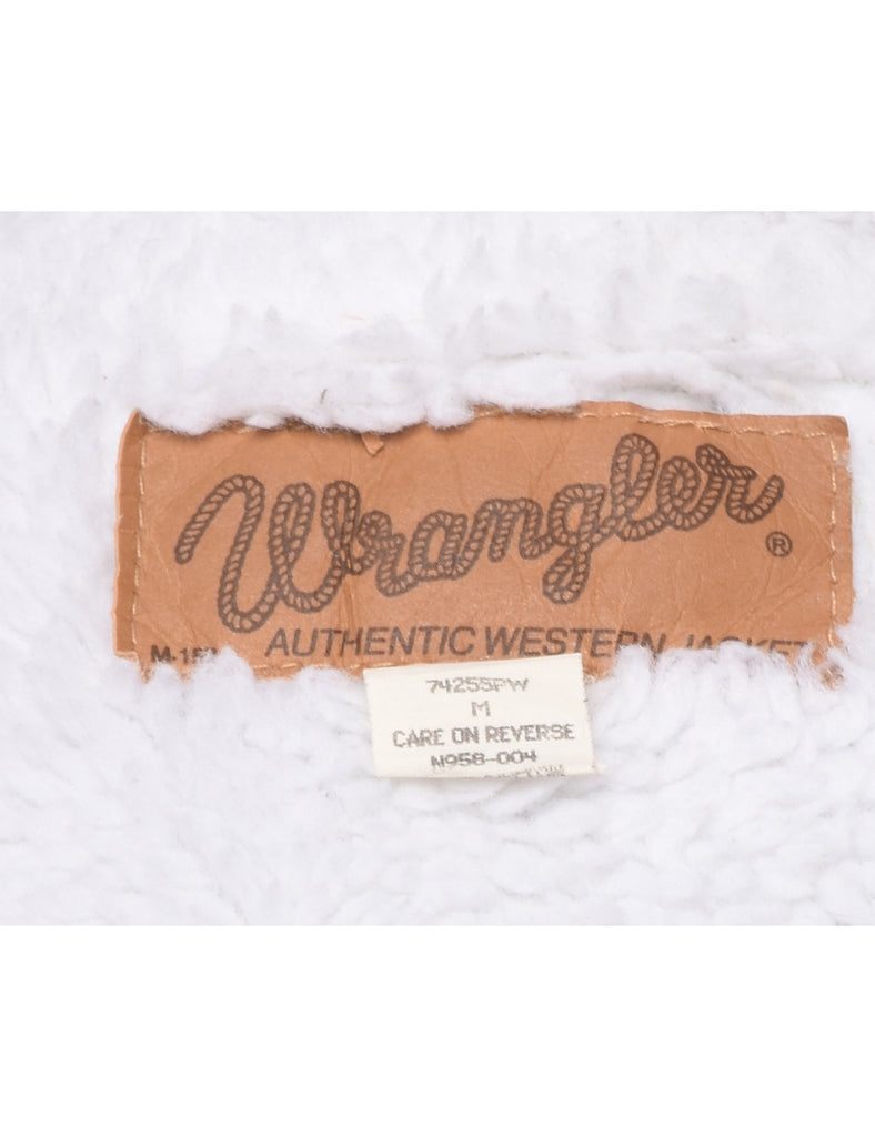 Wrangler Shearling Denim Jacket - M