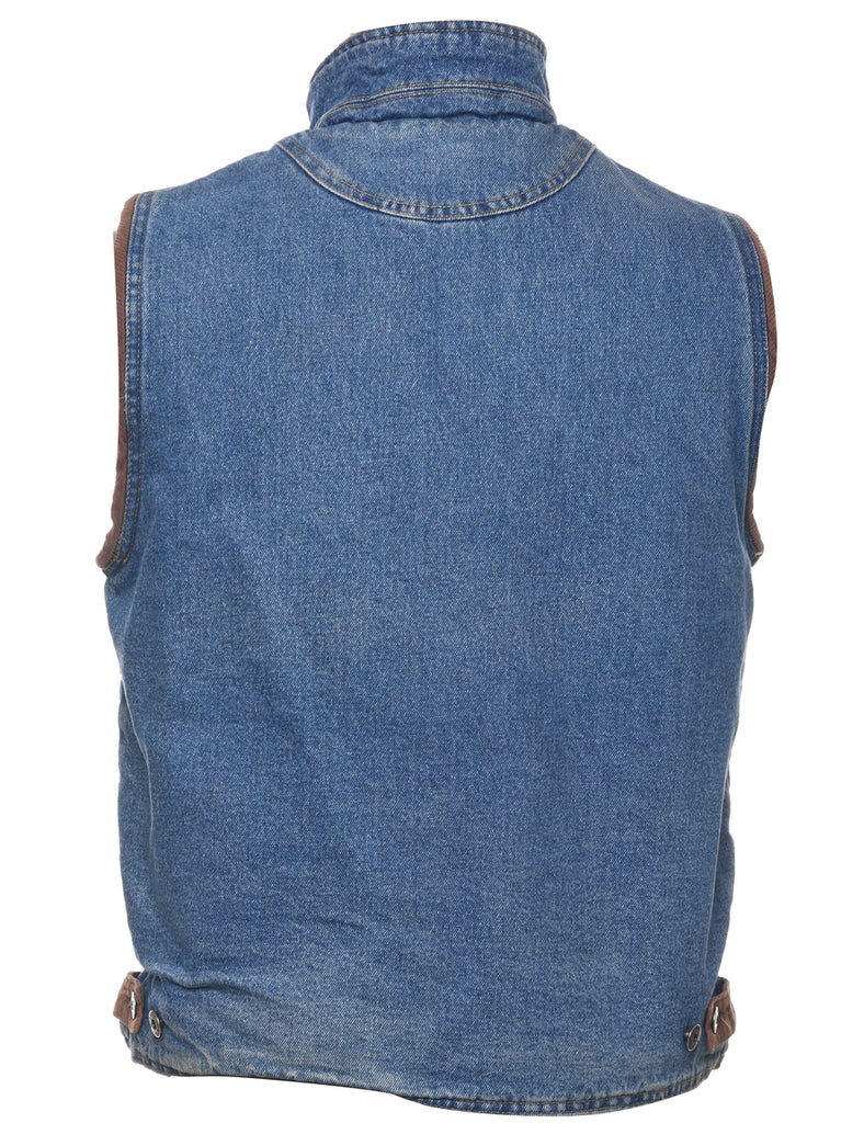 Wrangler Shearling Denim Vest - S