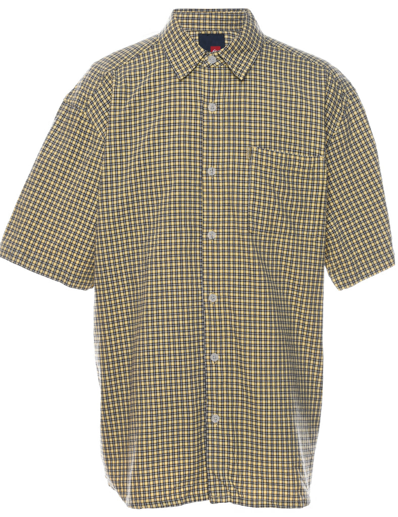 Yellow Checked Shirt - M