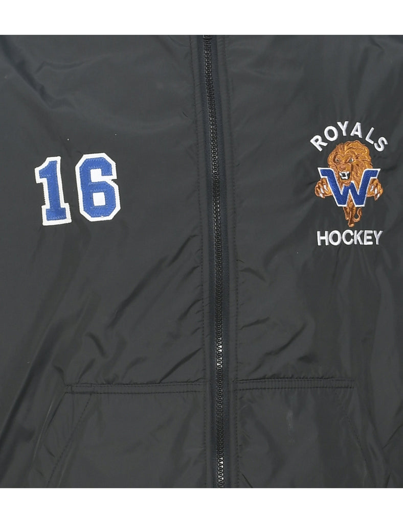 Zip Front Royals Hockey Bomber Jacket - XL