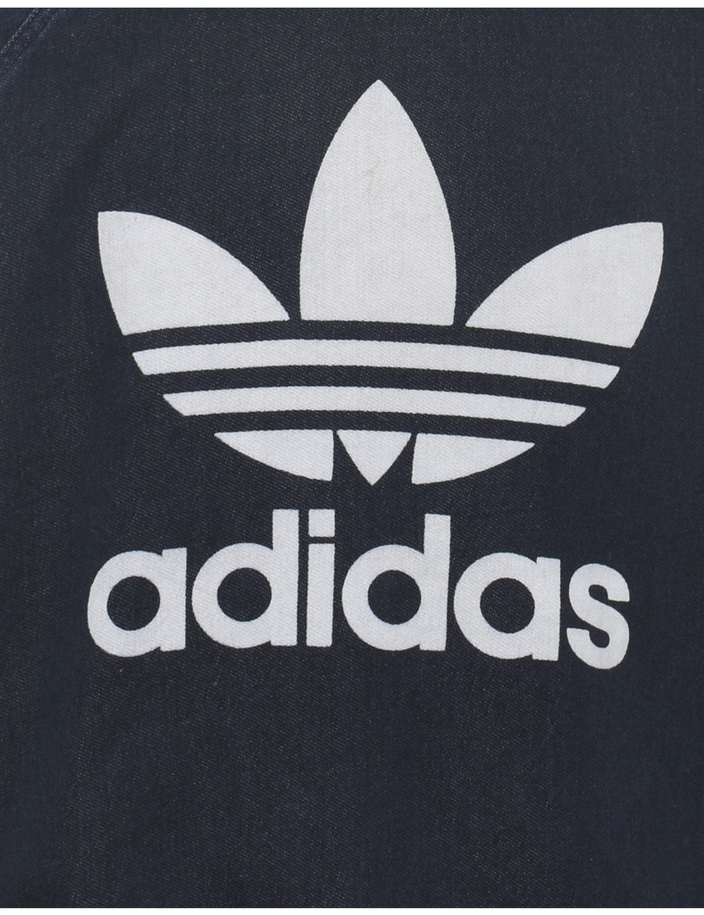 Adidas Black Printed Sweatshirt - L