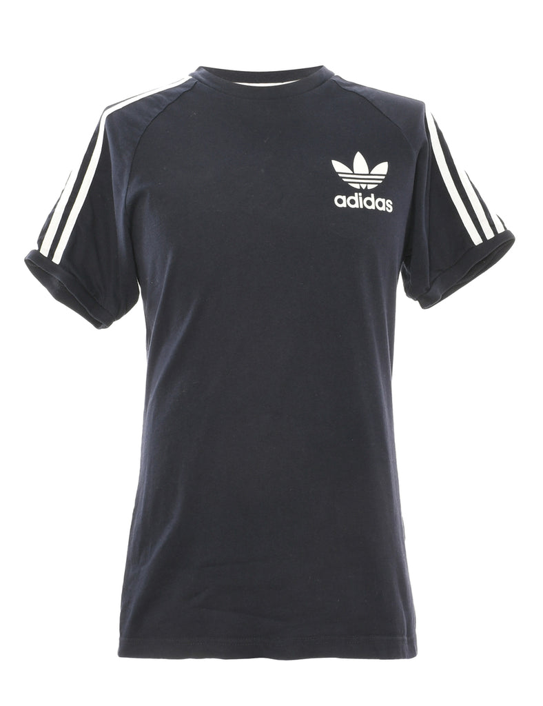 Adidas Black & White Contrast T-Shirt - L