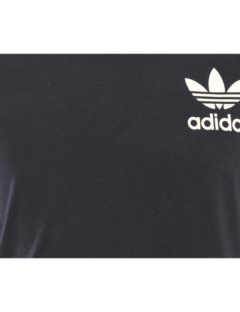 Adidas Black & White Contrast T-Shirt - L