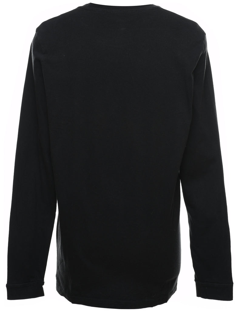 Adidas Printed Black & White Long-Sleeve T-shirt - L