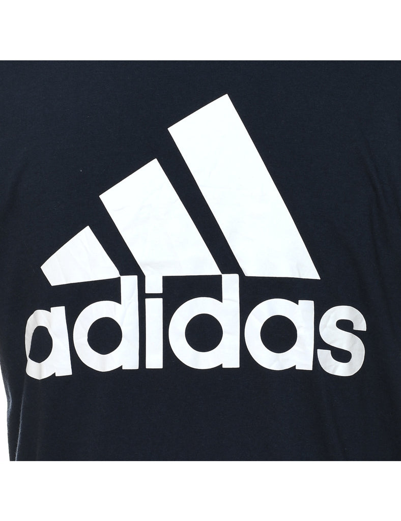 Adidas Printed Black & White T-shirt - M