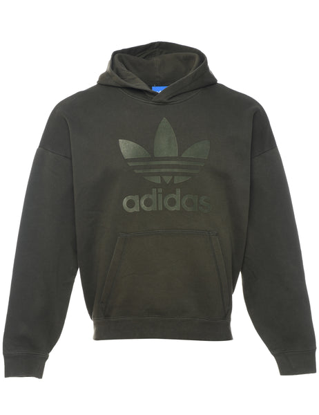 Adidas army green hoodie hotsell