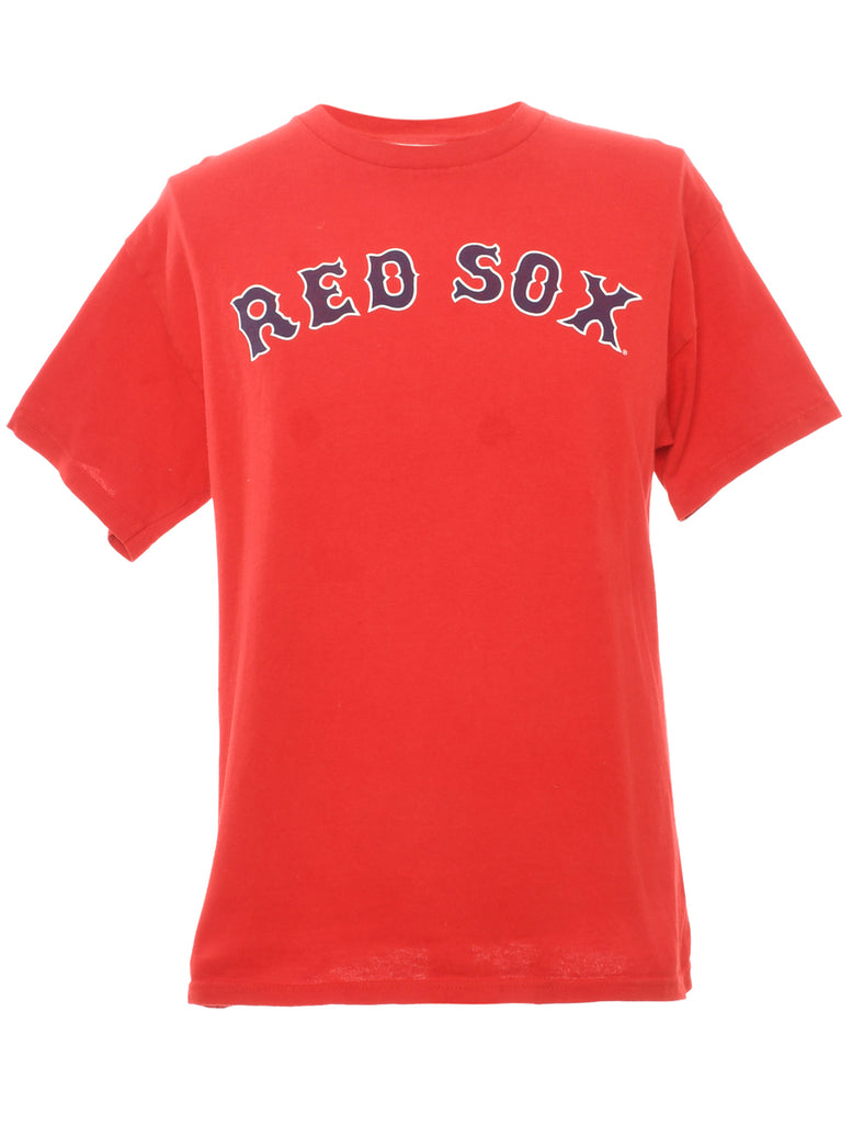 Adidas Red Sox Baseball Printed T-shirt - M