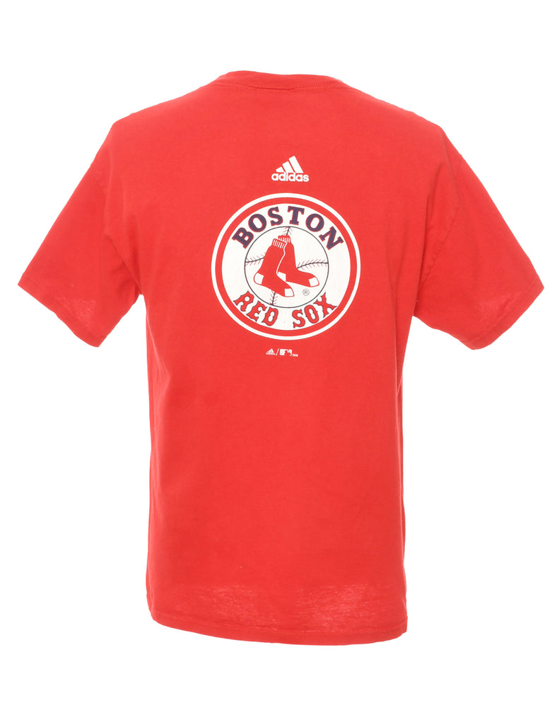 Adidas Red Sox Baseball Printed T-shirt - M