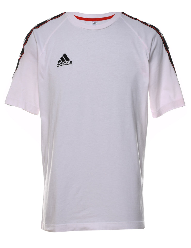 Adidas White Classic T-Shirt - M