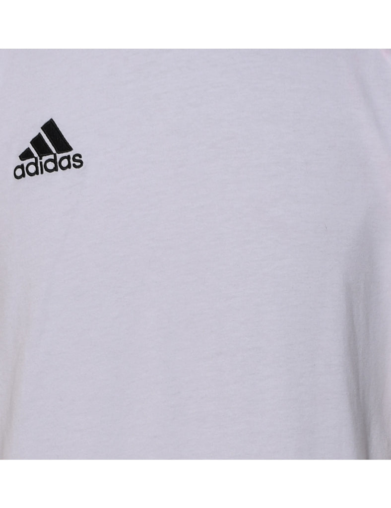 Adidas White Classic T-Shirt - M