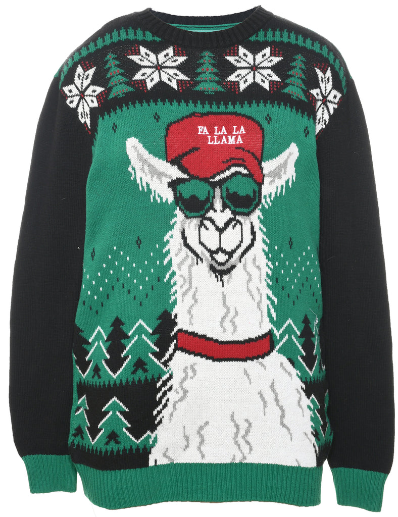 Animal Design Christmas Jumper - L