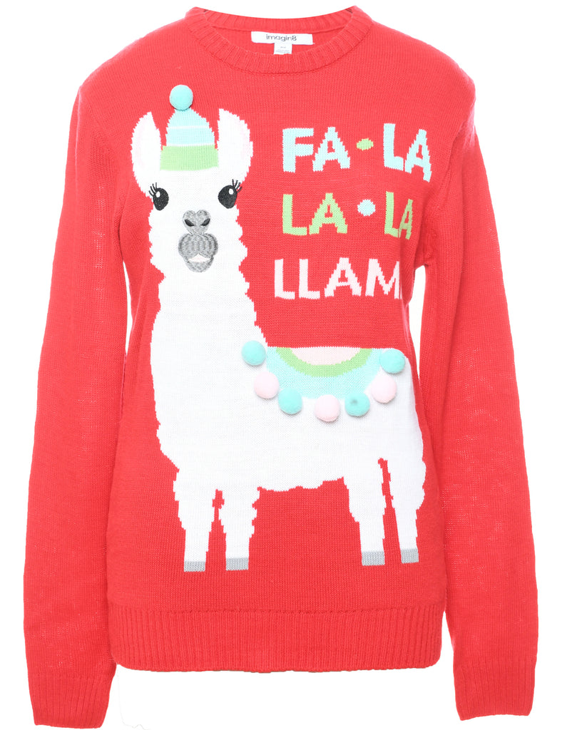 Animal Design Christmas Jumper - M