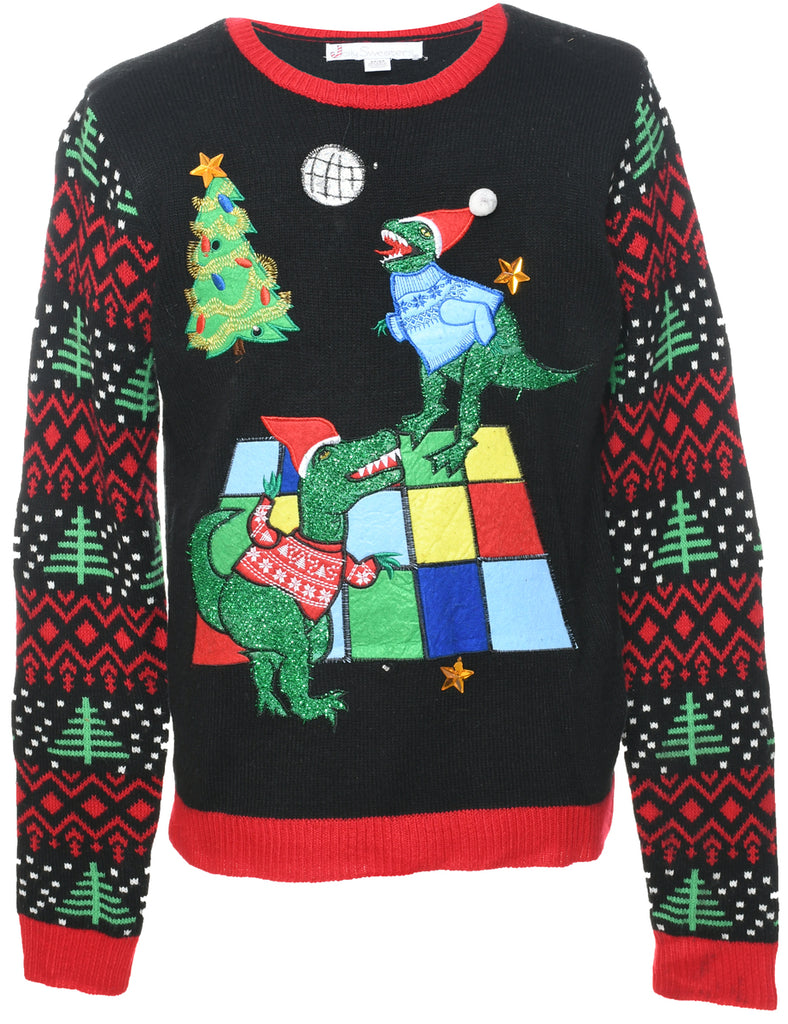 Animal Design Christmas Jumper - M