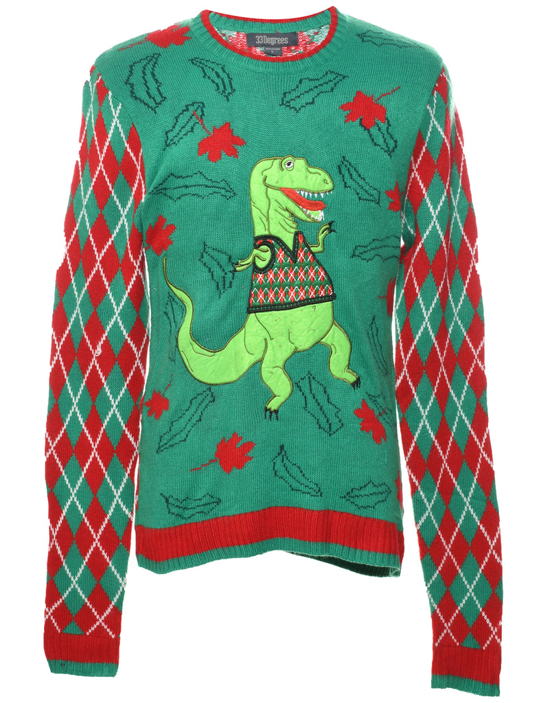 Animal Design Christmas Jumper - L