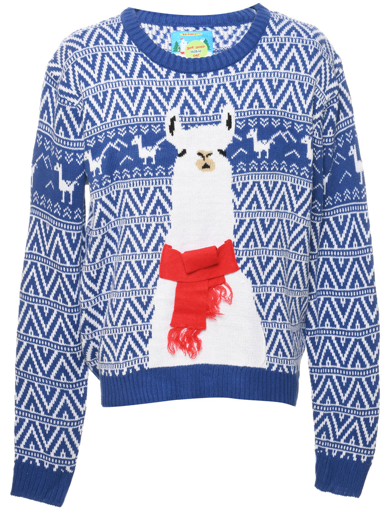 Animal Design Christmas Jumper - XL