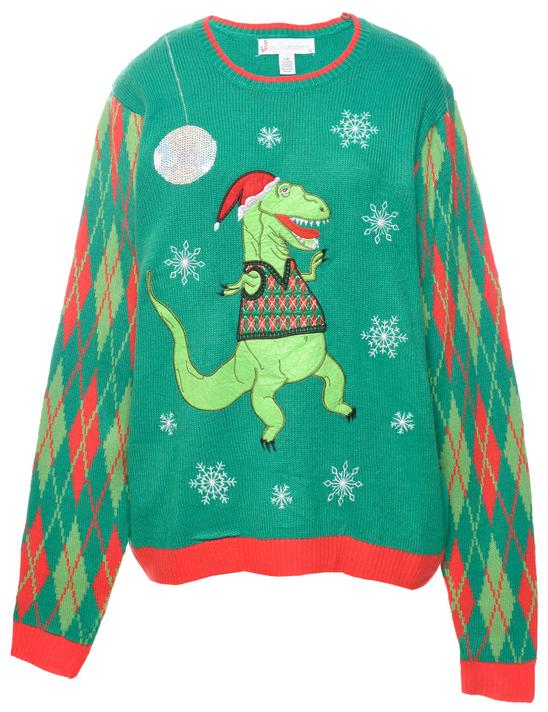 Animal Design Christmas Jumper - L