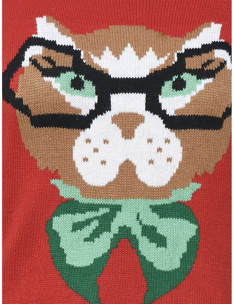 Animal Design Christmas Jumper - S