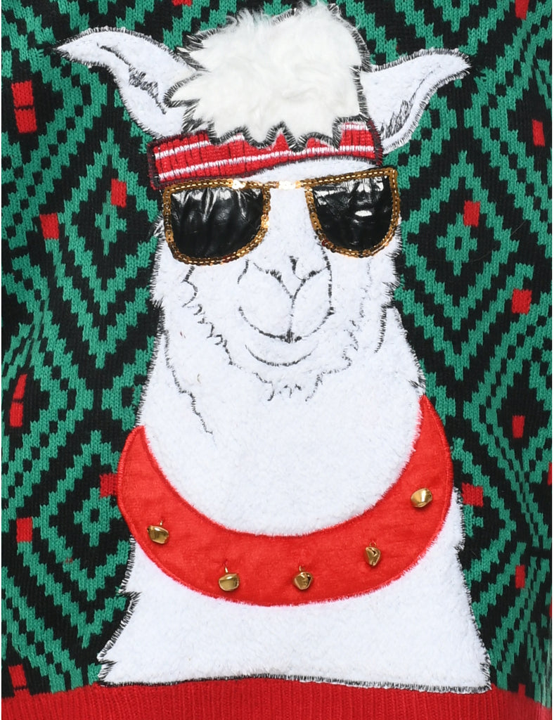 Animal Design Christmas Jumper - L