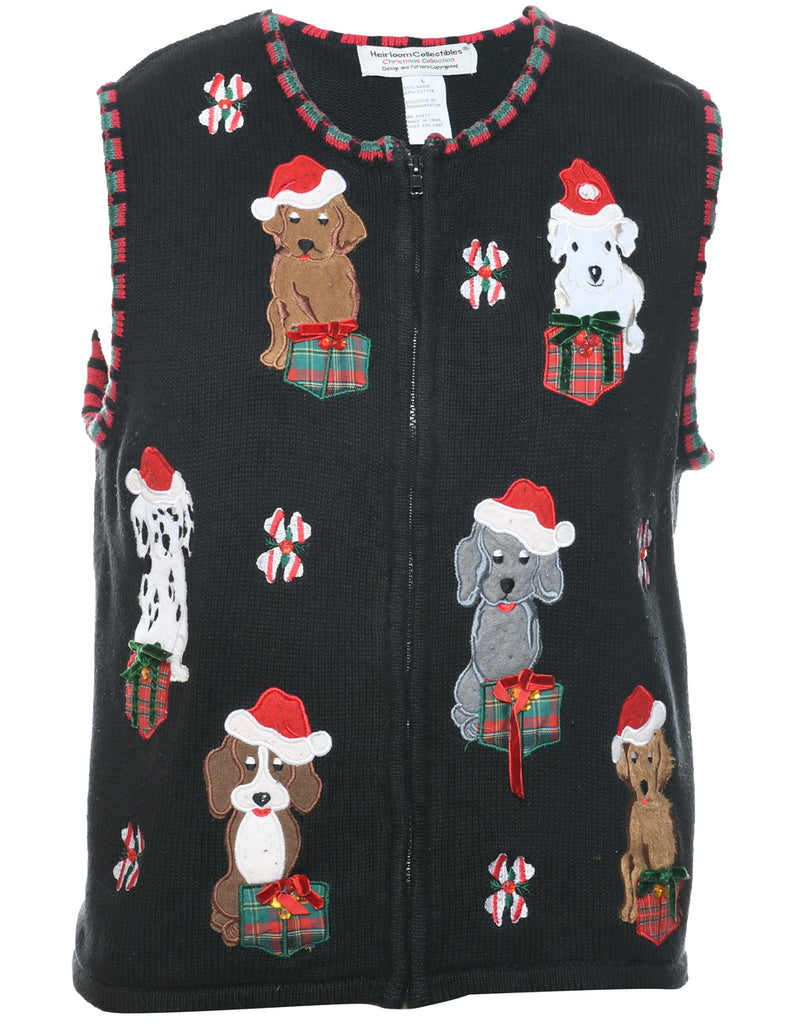 Animal Design Christmas Vest - L