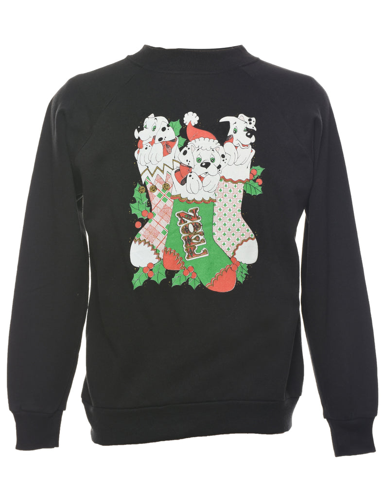 Animal Design Noel Christmas Sweatshirt - M