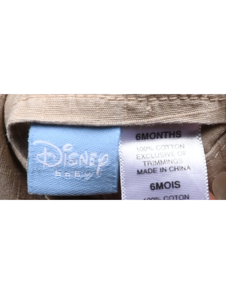 Beige Disney Dungarees - 6 MONTHS