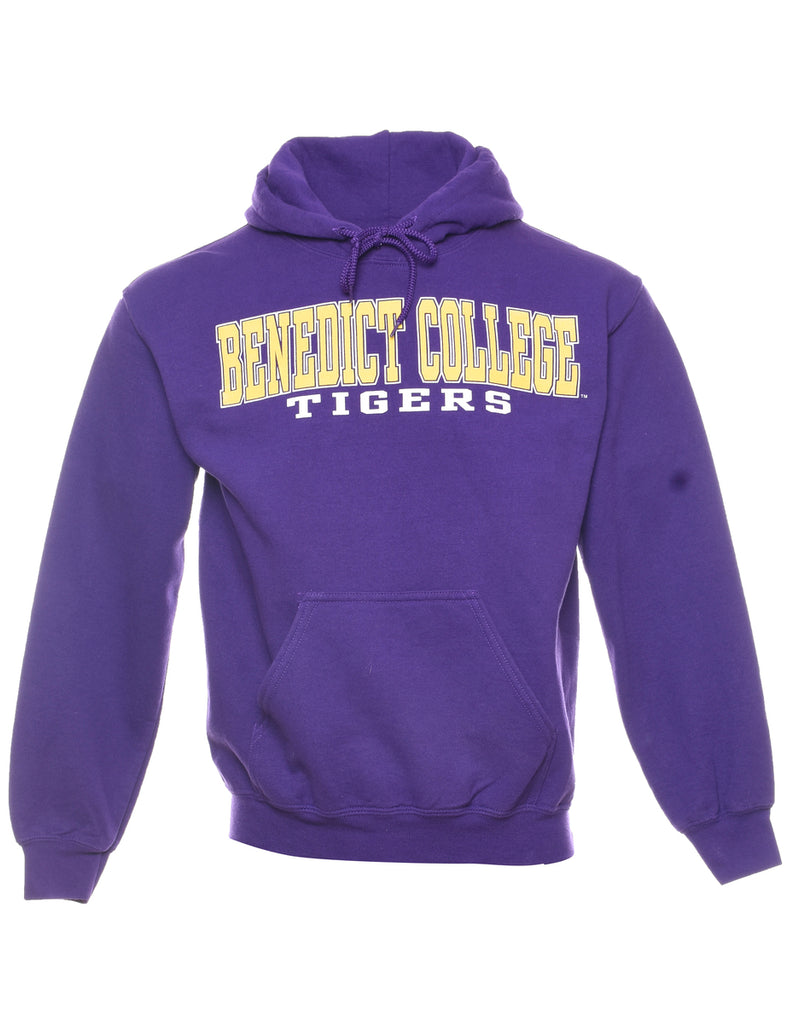 Benedict College Printed Purple & Yellow Hoodie - S