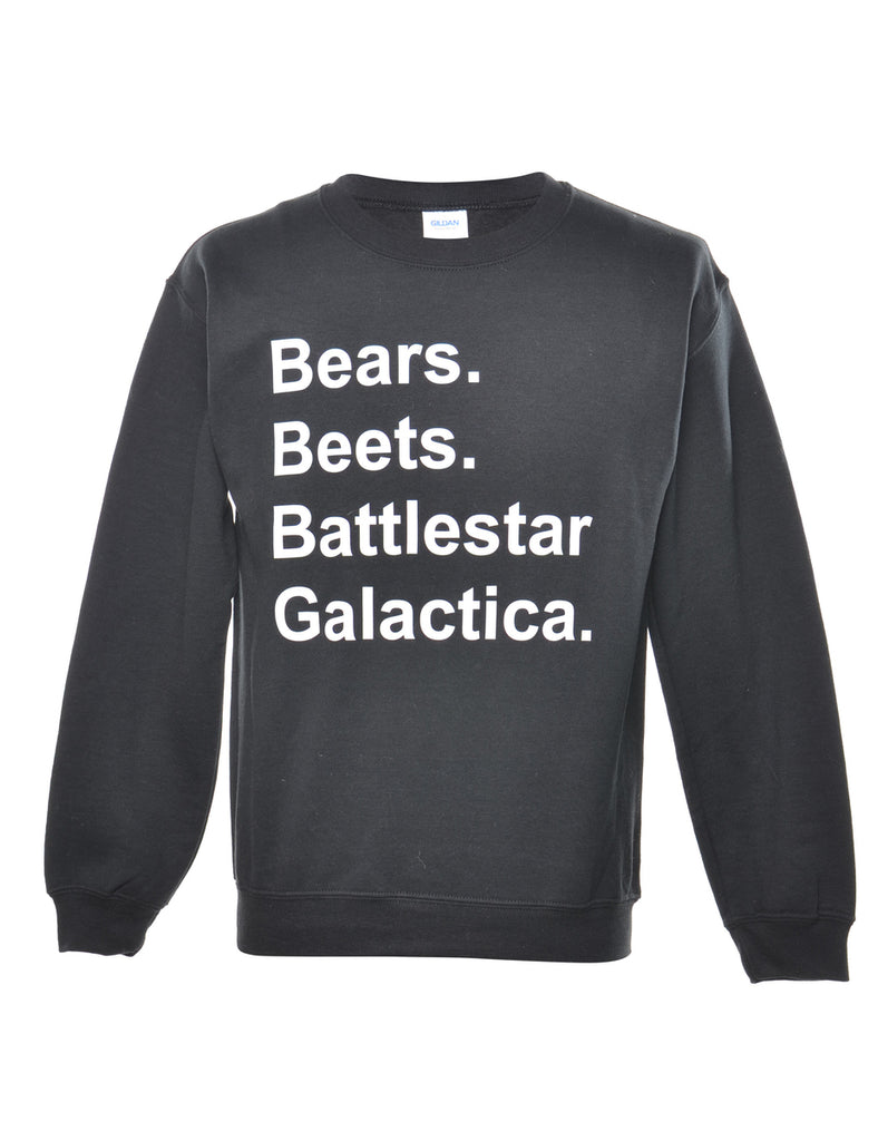 Black Bears Printed Sweatshirt - S