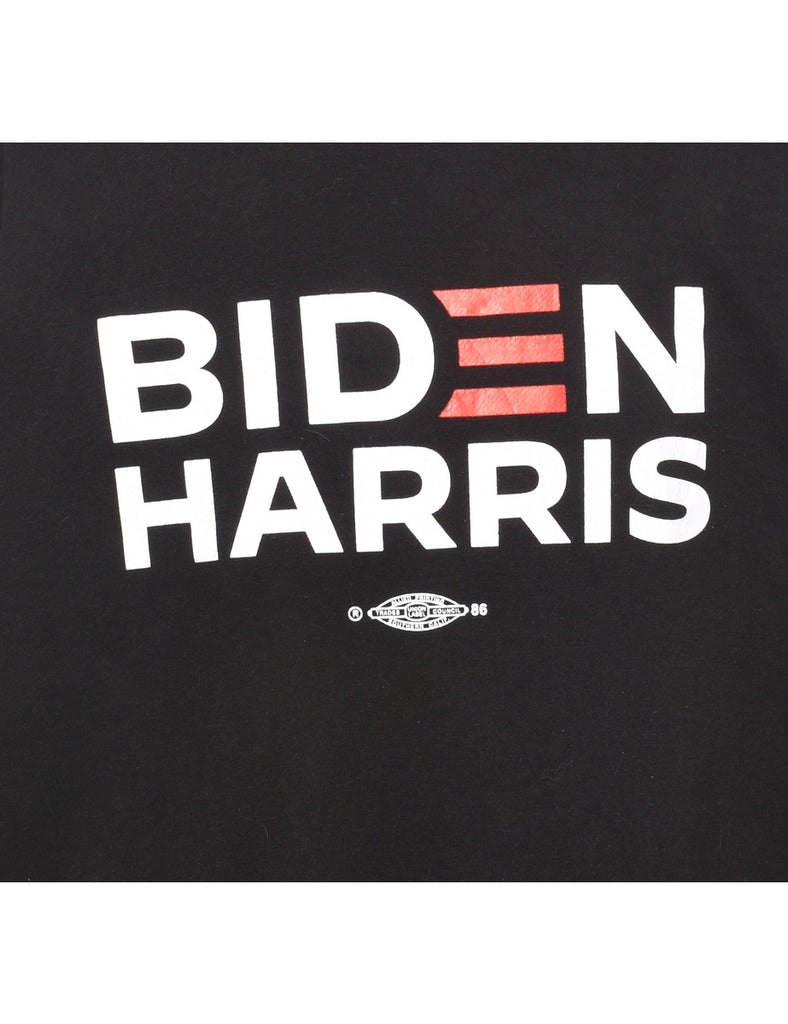 Black Biden Harris Printed Sweatshirt - L