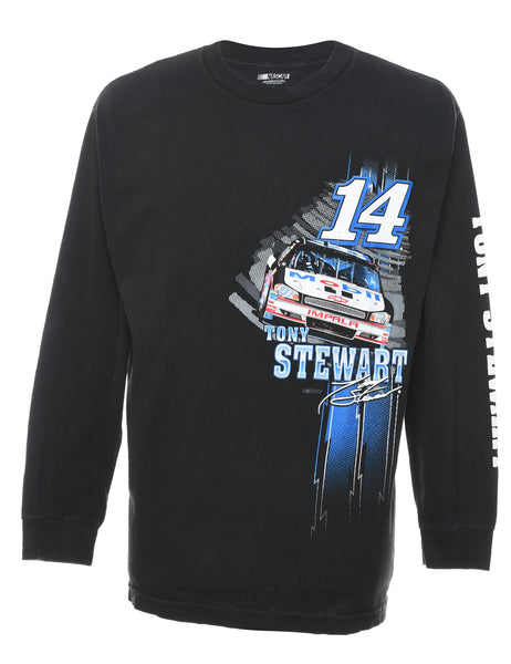 Unisex Black & Blue #14 NASCAR Design Tony Stewart T-Shirt Black, L |  Beyond Retro