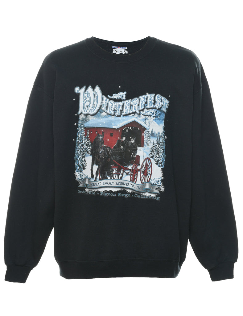 Black Christmas Sweatshirt - XL