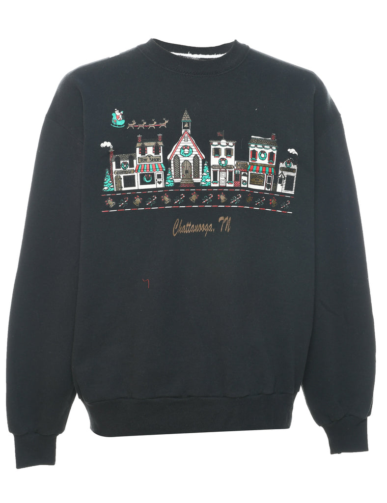 Black Christmas Sweatshirt - L