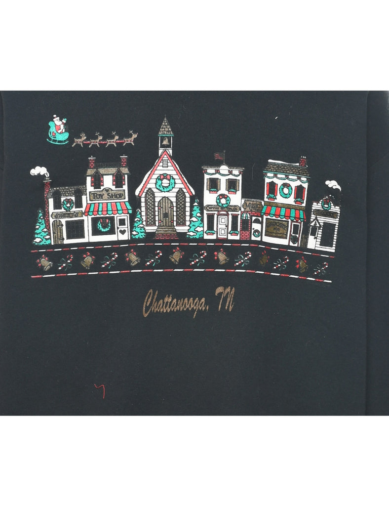 Black Christmas Sweatshirt - L