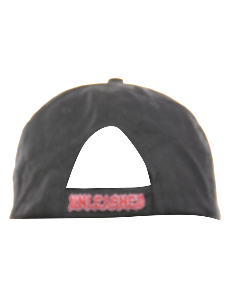 Black Embroided Cap - XS